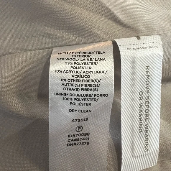 Ann Taylor shawl collared tie waste winter coat. Excell condition. - Picture 5 of 5